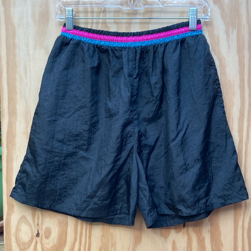 Kuma Sport Black Shorts with Colorful Waistband, Size Medium